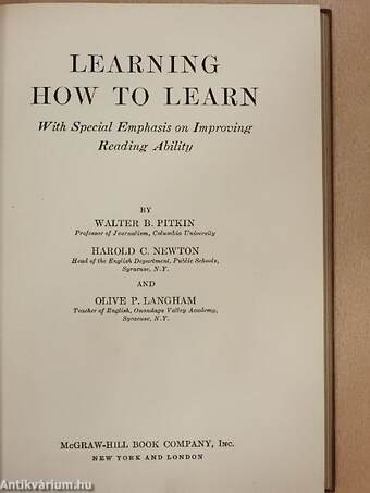 Learning how to learn