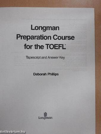 Longman Preparation Course for the TOEFL - Tapescript and Answer Key