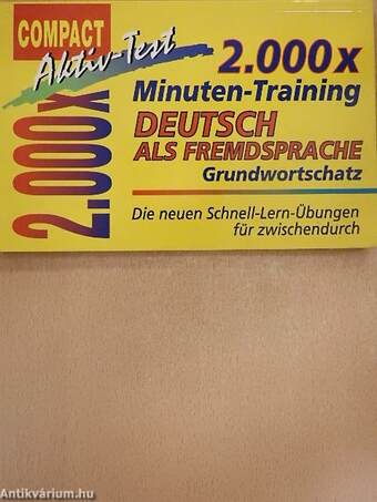 2.000 x Minuten-Training, Deutsch als Fremdsprache Grundwortschatz