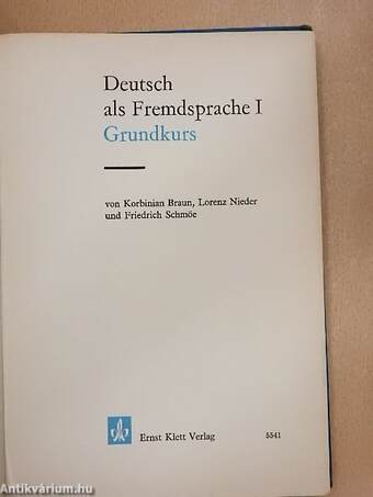 Deutsch als Fremdsprache I. - Grundkurs