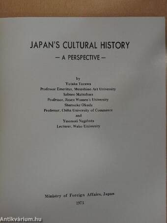 Japan's Cultural History