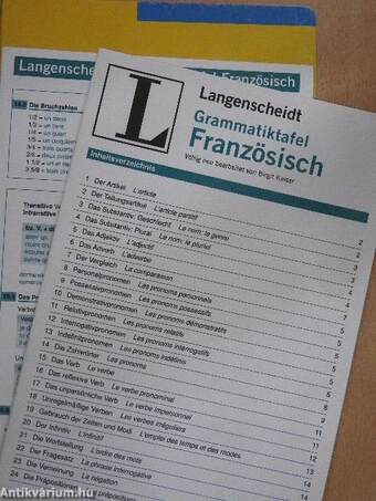 Langenscheidt Grammatiktafel Französisch