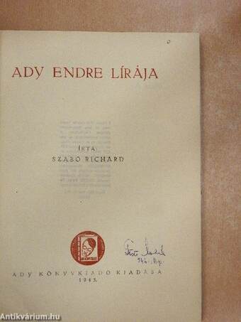 Ady Endre lírája