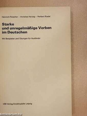 Starke und unregelmäßige Verben im Deutschen