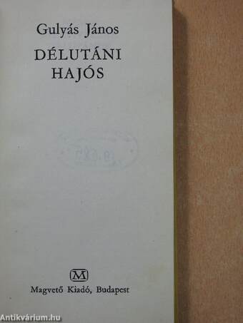 Délutáni hajós