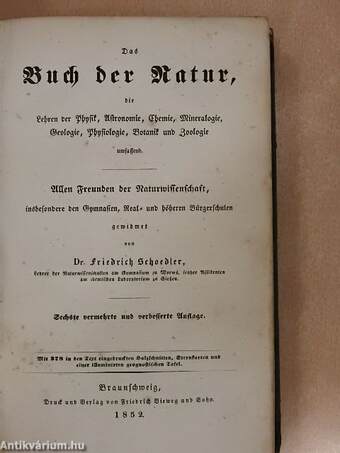 Das Buch der Natur (gótbetűs)