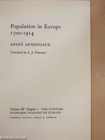 Population in Europe 1700-1914