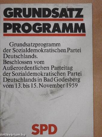 Grundsatzprogramm der Sozialdemokratischen Partei Deutschlands