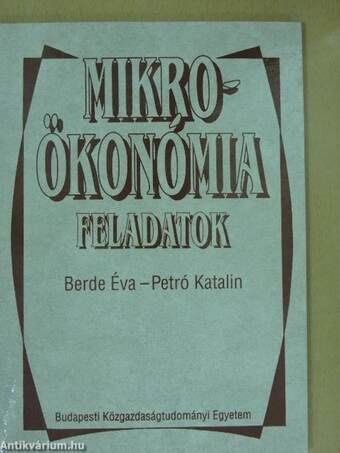 Mikroökonómia feladatok