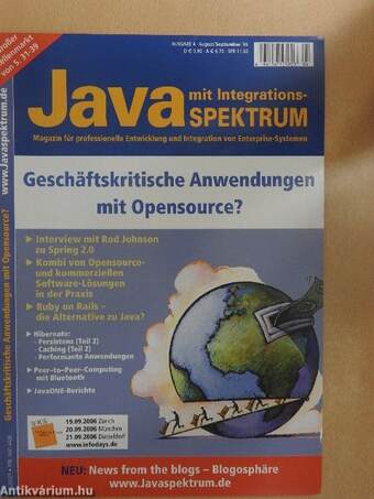 JavaSpektrum mit Integrations August/September 2006