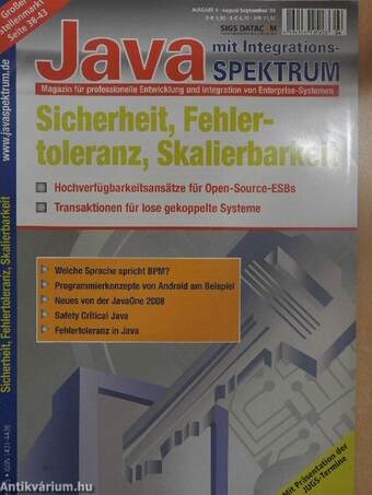 JavaSpektrum mit Integrations August/September 2008