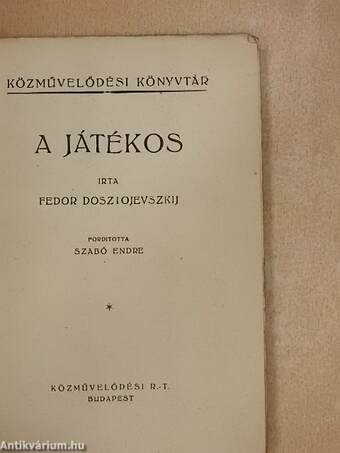 A játékos