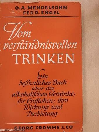 Vom verständnisvollen Trinken