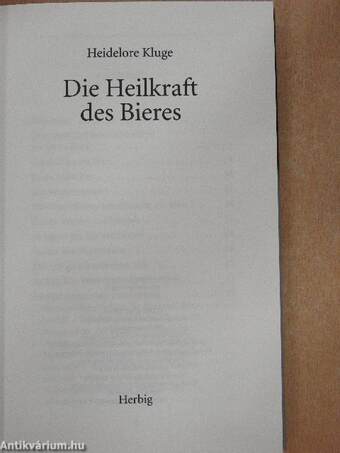 Die Heilkraft des Bieres