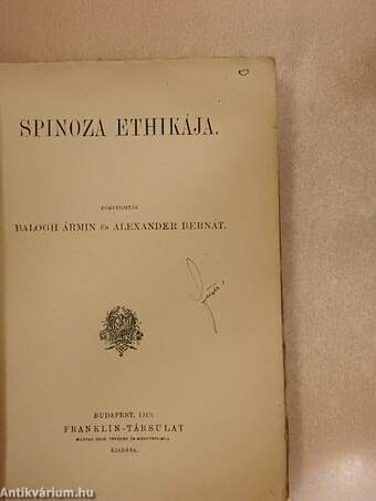 Spinoza ethikája