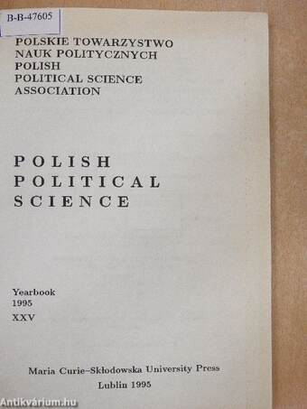 Polish Political Science Yearbook 1995