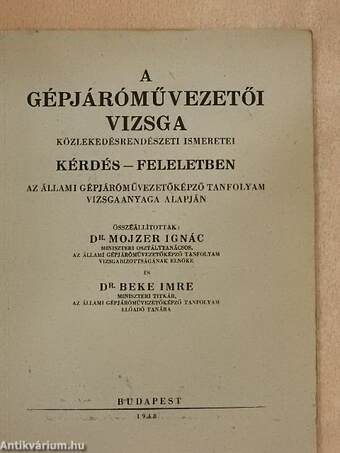 A gépjárművezetői vizsga közlekedésrendészeti ismeretei