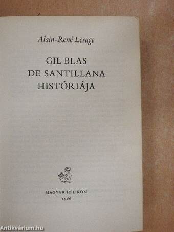 Gil Blas de Santillana históriája