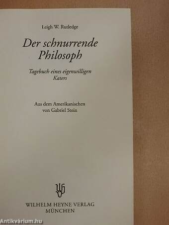 Der schnurrende Philosoph