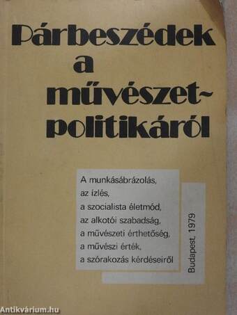 Párbeszédek a művészetpolitikáról