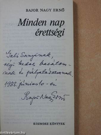 Minden nap érettségi (dedikált példány)