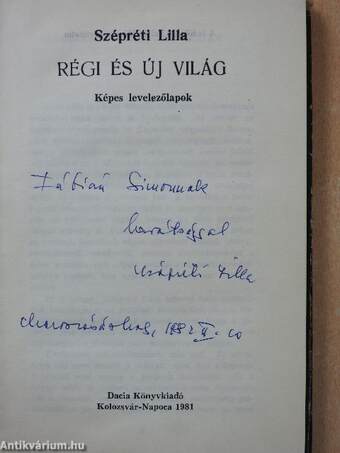 Régi és új világ (dedikált példány)