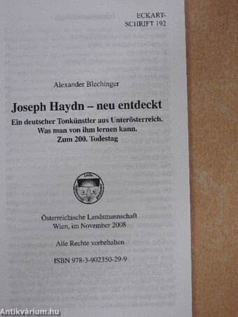 Joseph Haydn - neu entdeckt