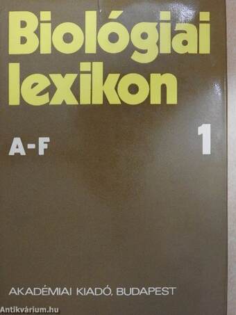 Biológiai lexikon 1-4.