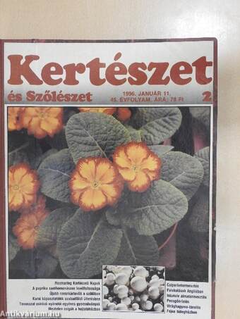 Kertészet és szőlészet 1996. január-december