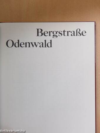 Bergstraße Odenwald