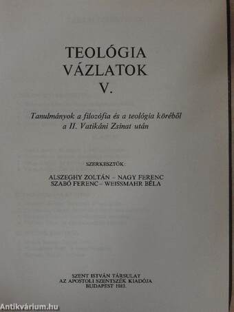 Teológiai vázlatok V.