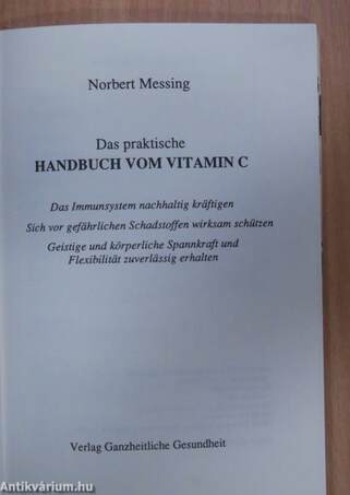 Das praktische Handbuch vom Vitamin C