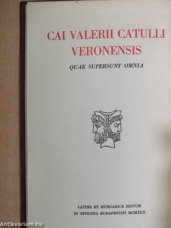 Caius Valerius Catullus összes költeményei