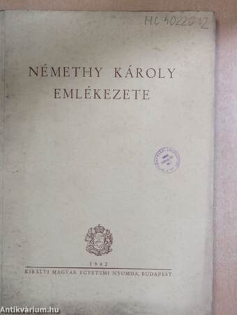 Némethy Károly emlékezete