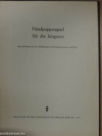 Handpuppenspiel für die Jüngsten