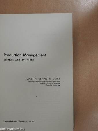 Production Management