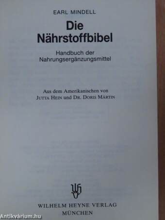 Die Nährstoffbibel