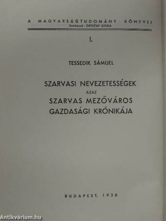 Szarvasi nevezetességek