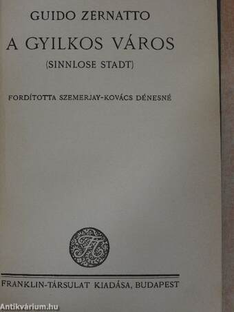 A gyilkos város