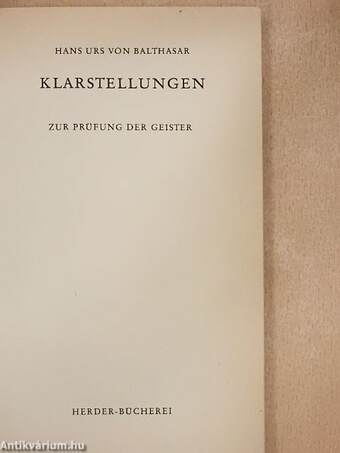 Klarstellungen