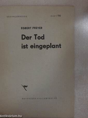 Der Tod ist eingeplant