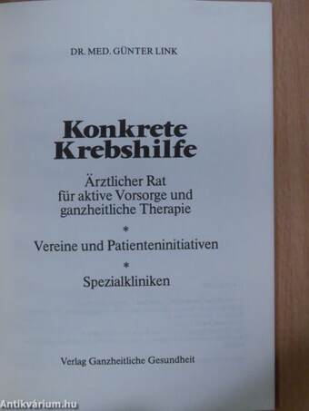 Konkrete Krebshilfe