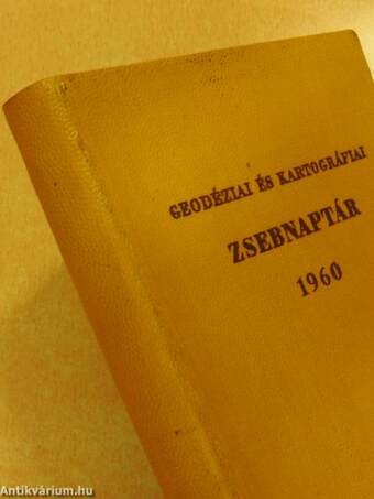 Geodéziai és kartográfiai zsebnaptár 1960