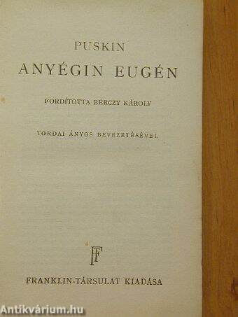 Anyégin Eugén