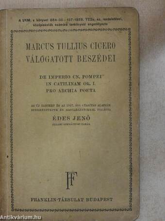 Marcus Tullius Cicero válogatott beszédei