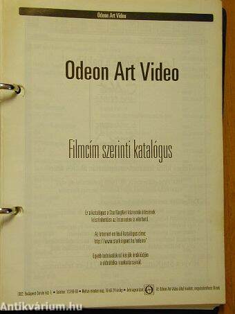 Odeon Art Video - Filmcím szerinti katalógus