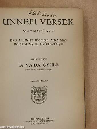 Ünnepi versek