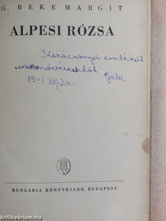 Alpesi rózsa