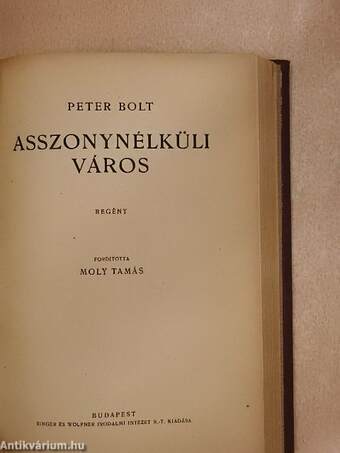 Patyolat/A szfinx/Asszonynélküli város