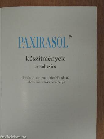 Paxirasol készítmények